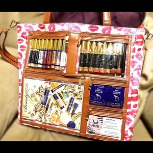 Wow tote lip patter direct sales display bag clear